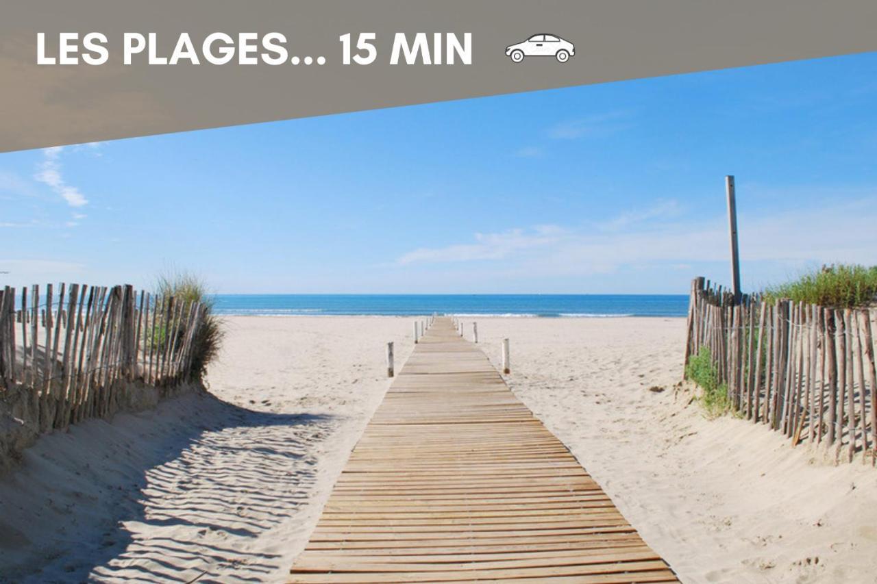 Nouveau - Jungle Montpeul - Clim - Wifi Fibre - Netflix - 5' Du Centre Et Gare - Parking - Loggia - 15' Des Plages Montpellier Eksteriør bilde